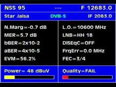 Measat 3 at 91.5 E _ KU SPOT South Asia _ 12 683 V Packet Big TV India _ Q  data